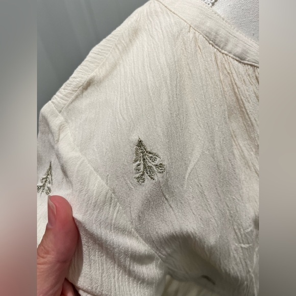 Style & Co Tulip v-neck lace trim tier a-line midi dress embroidered medium NEW - Picture 5 of 10